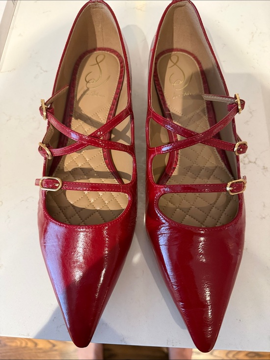 Sam Edelman Shoes - NWOT Sam Edelman Patent Mary Jane Flats in Red